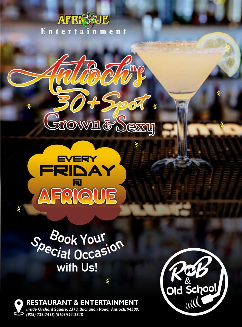 Afrique_Rest's tweet photo. Tonight!
9pm!
#afriquerestaurant 
#entertainment 
#antioch https://t.co/1HuCIAsX7g