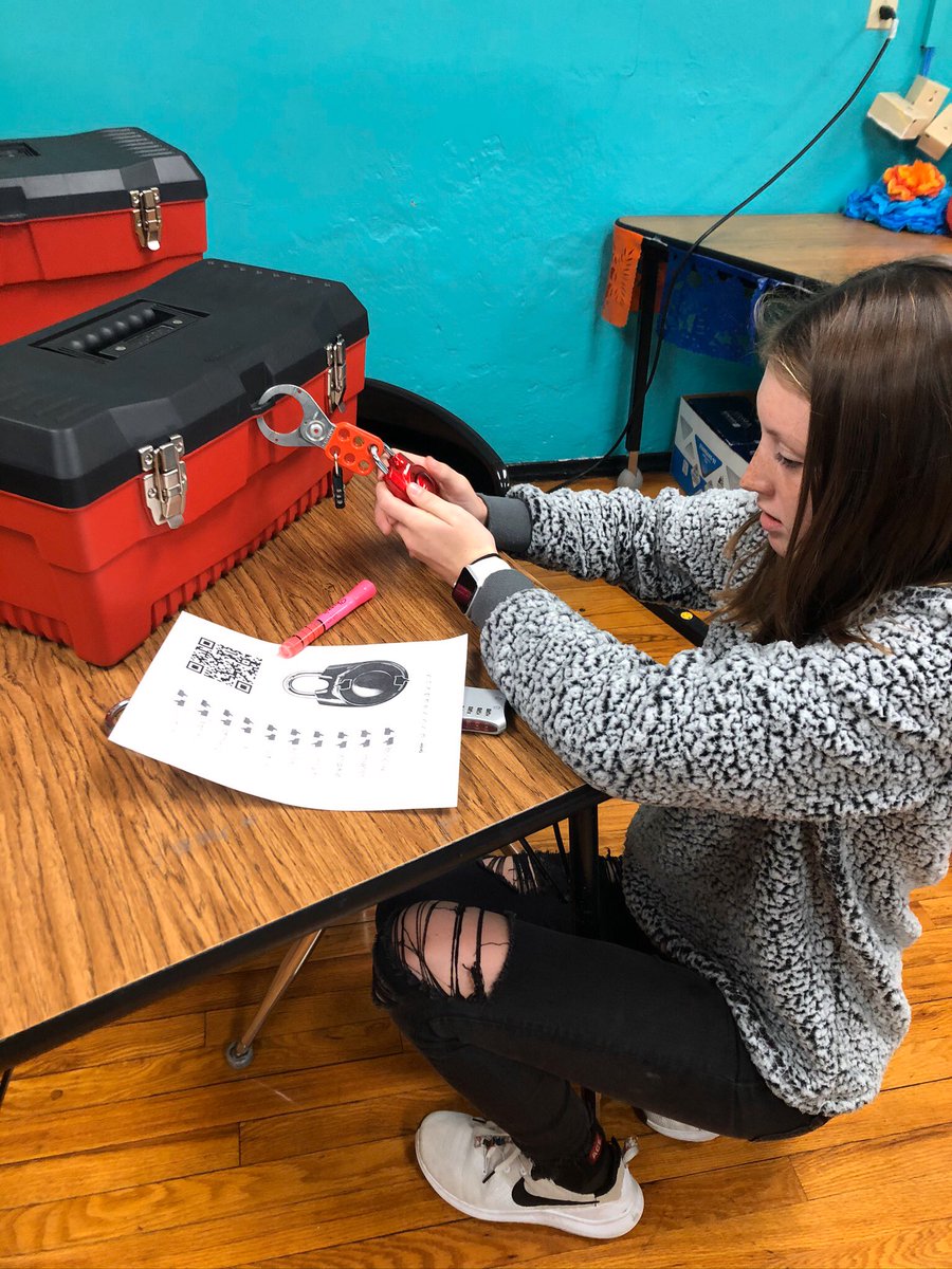 srtareagan's tweet photo. All teams in Sp 1 deciphered the clues last week to solve Breakout Box #2 of the year! https://t.co/T2kTFrZ1A8
