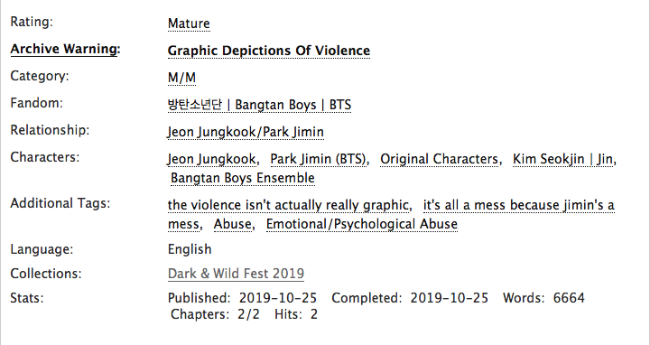 darkandwildfest's tweet photo. day 02 🖤
‣ one more taste of your lips (just to bring me back)
‣ jungkook/jimin
‣ rated mature

https://t.co/r3ai8uTLlj https://t.co/aUVdMGABvB