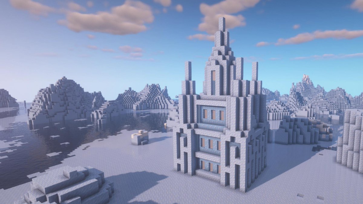 くつろぎ マイクラ好き 小さな氷のお城を作成中 Minecraft Minecraft建築コミュ マインクラフト T Co Nxzwbppuo9 Twitter