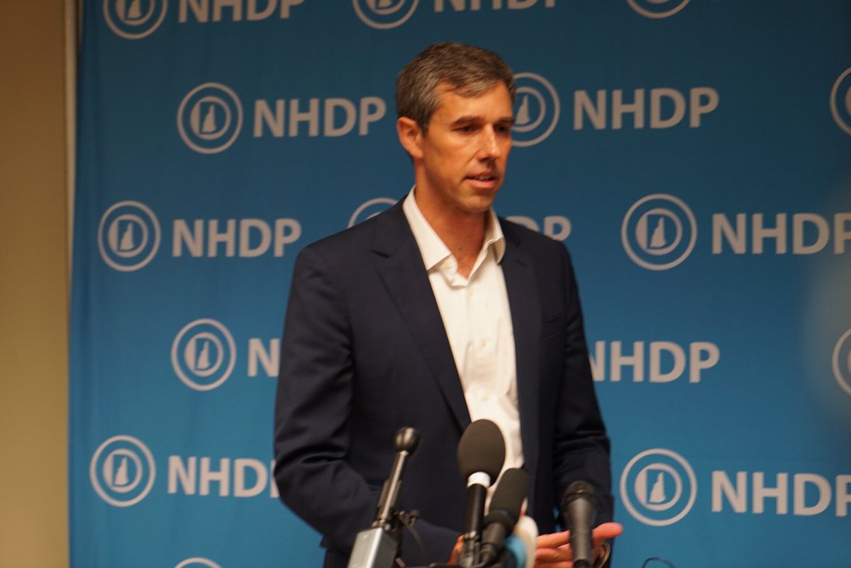 NicoleSganga's tweet photo. BREAKING: Representative Beto O’Rourke ends his campaign for President of the United States. 

The campaign announced earlier this morning that the Congressman would file for the New Hampshire Primary on November 9th. 

That is no longer the case. #nhpolitics #FITN https://t.co/F8VwKtHZmh