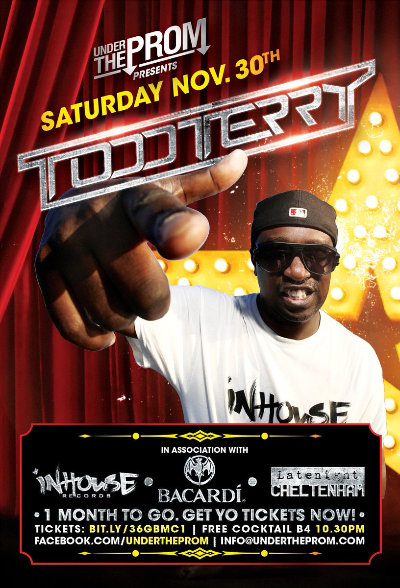 UNDER the PROM (@undertheprom) on Twitter photo When --there's something goin on-- shout about...tweet it! <a href="/djtoddterry/">Todd Terry</a> is back in the UK next month and coming to Cheltenham! Come party with him until way past your bedtime UNDER the PROM! Tickets: bit.ly/36gBMc1 --KEEP ON JUMPIN!-- When --there's something goin on-- shout about...tweet it! <a href="/djtoddterry/">Todd Terry</a> is back in the UK next month and coming to Cheltenham! Come party with him until way past your bedtime UNDER the PROM! Tickets: bit.ly/36gBMc1 --KEEP ON JUMPIN!--