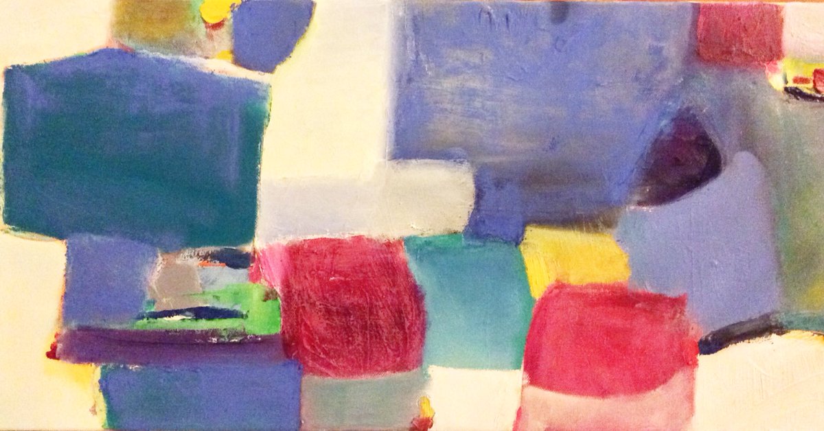 JudithAnnBrown's tweet image. Two panels #abstractcolour #botanicalinspiration