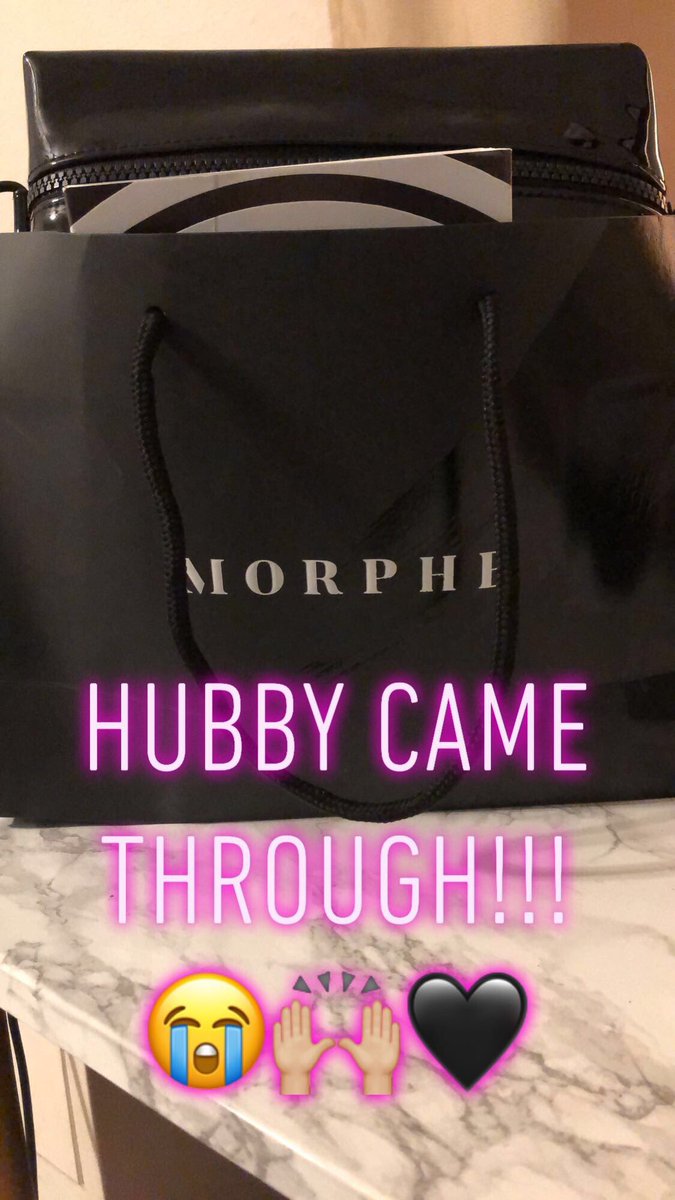 Polished_Pixie's tweet photo. OMG! MY HUBBY IS THE BEST!!! He braved the morphe store &amp; was able to snag a few things for me AND the palette for my friend too 😭🙌🏼🖤 #ConspiracyPalette #ShanexJeffreeBreakTheInternet https://t.co/hAGfvz32HC