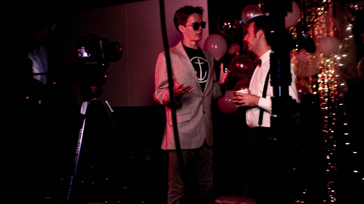 Some behind the scenes of our upcoming show, "Michael Needs a Date to Formal" !