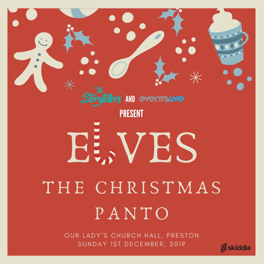 Events_Live's tweet image. The big news is out! Let us introduce you to our 2019 pantomime... Elves: The Christmas Panto! 🎅🏻✨ Find out what *really* happens in the North Pole before Christmas, on December 1st! ❄️

Tickets are on sale now: bit.ly/2qimOBN #christmas #christmaspanto #preston