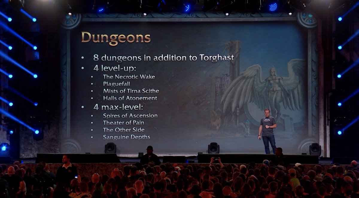 Wowhead's tweet photo. Here are the eight Shadowlands launch dungeons! Bwonsamdi will be featured in The Other Side:

https://t.co/TJF9OLasp7 https://t.co/qLgmwMmJXa