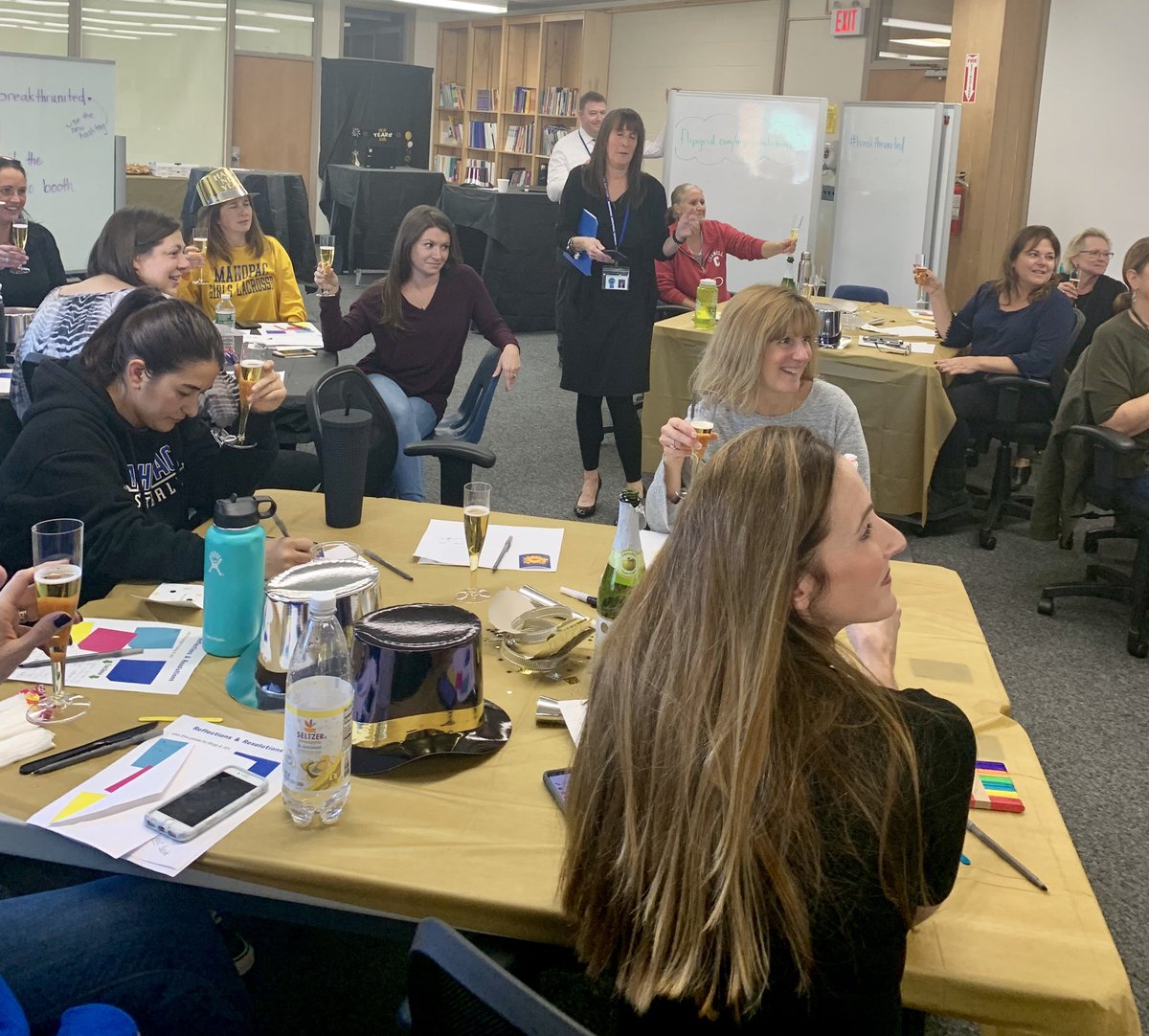 kboyar5's tweet image. #Breakthrunited “Serving up” some great ideas and celebrating a New Year!!  I cldnt be prouder to work w/such dedicated &amp;amp; passionate educators! #Proud2BPartofthisPac #luckystudents #luckyteachers @MahopacMath @mtromblee1 @JZEdTech @trishhues