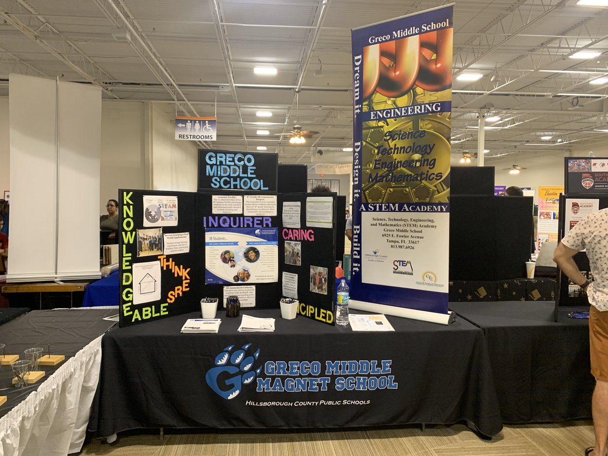 We’re having a great time <a href="/HillsboroughSch/">Hillsborough Schools</a> Choice Expo! Come check out <a href="/GrecoIB/">Greco IB MYP Candidate School</a>.