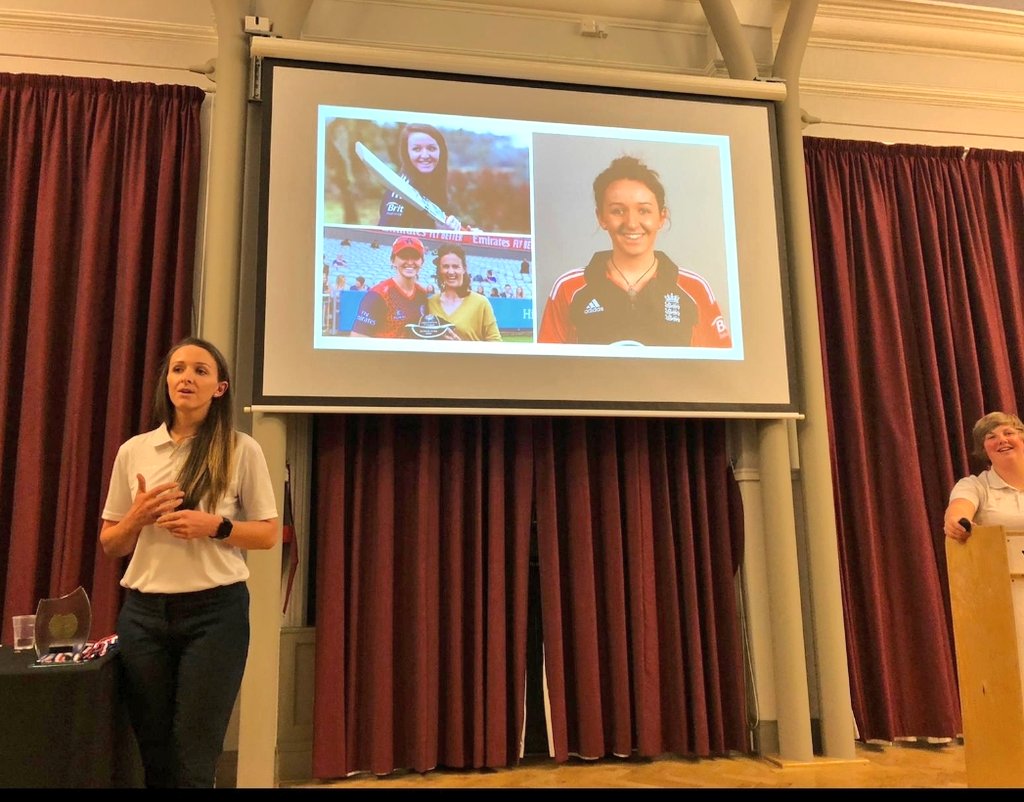 Jen_Barden's tweet photo. Huge thank you to everyone that made tonight a success! So many clubs embracing the women &amp; girls game! Record numbers at presentation evening, more trophies than ever &amp; some amazing stories told! Cheers @katecross16 &amp; the W&amp;G team for making it happen! Bring on 2020! 🏏 https://t.co/LbPrbdPT2l