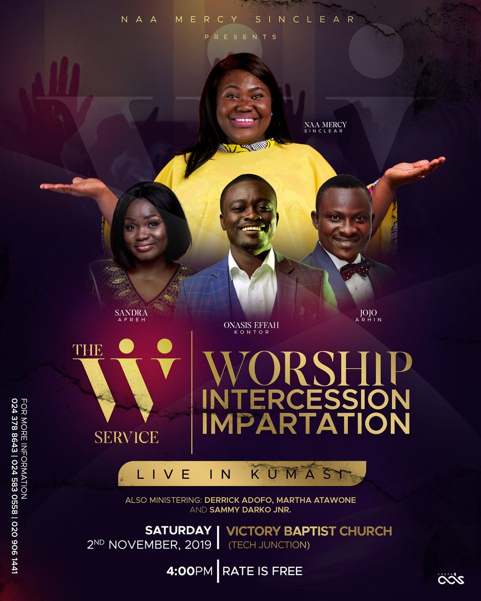 perfectpoint45's tweet image. #PerfectPointGh 
#PerfectPointEventUpdate 
#TheWIIService

• The WII Service 
- Worship Intercession Impartation -
🔻 1 Day More 

📆 Sat. 2nd November, 2019
⛪ Victory Baptist Church (Tech Junction - Kumasi)
⏰ 4:00PM