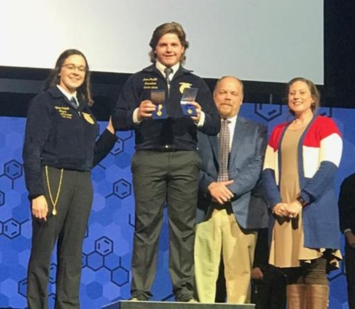 Congrats <a href="/SkyhawkAggie/">UTM Ag. & Appl. Sci.</a> <a href="/UTM_AGR/">UTM Alpha Gamma Rho</a> <a href="/obioncountyffa/">Obion County FFA</a> Lane Partin on being named a National Proficiency winner in Grain Production. Big honor for an  Obion Co Farmer!