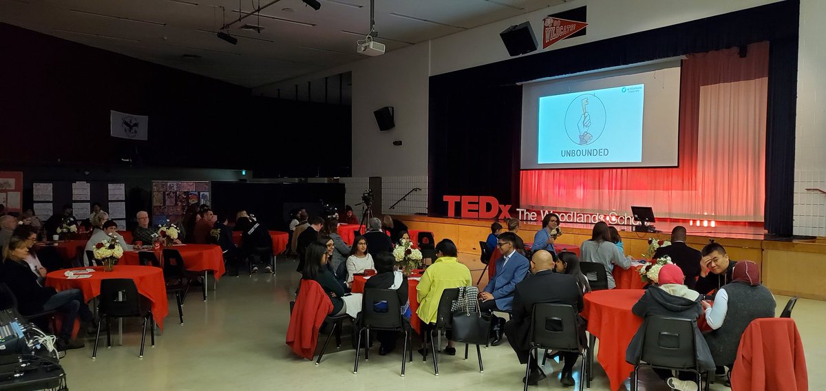orr_lindsay's tweet photo. Looking forward to this evenings #TEDxTWS speakers as they discuss the ways in which they are working to become #UNBOUNDED! Thank you @Richard_Lyle for all of your hard work organizing this @TEDxWoods event. @PeelSchools @woodlandsrams https://t.co/IyMb0Nhucr