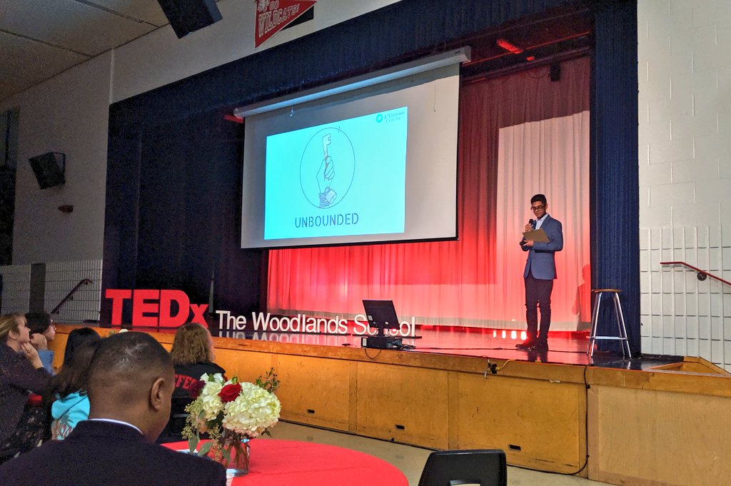 Aaaand we are starting, with our in house MC Areez! #TEDxTWS <a href="/PeelSchools/">Peel District School Board</a> <a href="/woodlandsrams/">The Woodlands School</a>  #Unbounded
