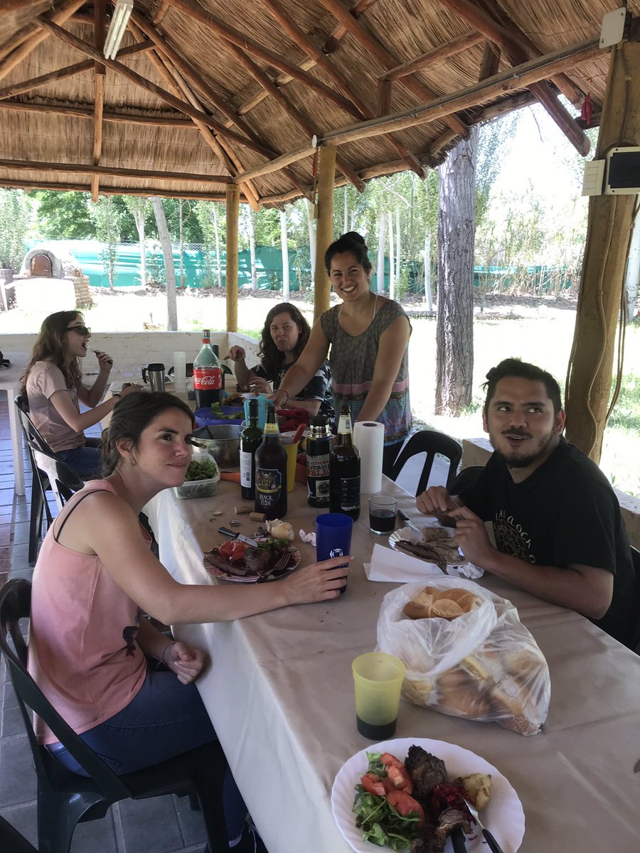 DrylandAlgae's tweet photo. #Biocostras Day 5 report: The culmination of the course ended w two wonderful presentations showing our course data collected by the students groups this week. Everybody learned a ton. Aaaaaand of course delicious Asado as a reward for all the hard work. #scienceisfun #NMSUaces https://t.co/eVbLK1Yu8I