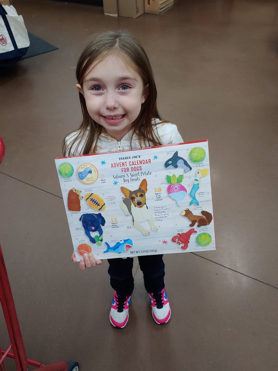 MathNerdCoop's tweet photo. When you take your six-year-old shopping with you, this is what happens. Well played, Trader Joe's, well played! ๐๐
#AdventCalendarForDogs #TraderJoes #ImpuseBuy https://t.co/M6HRURHL6o