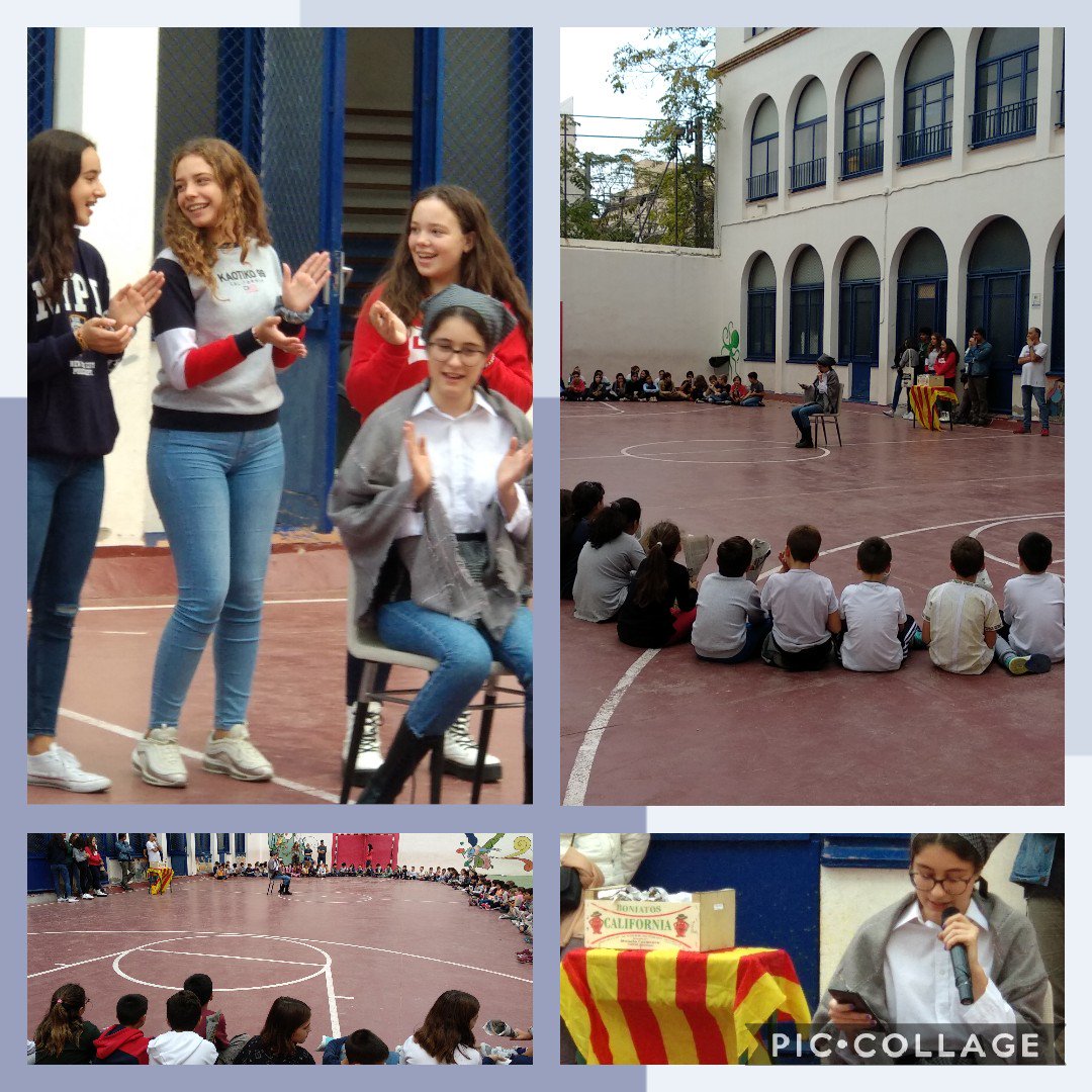 TeresesVilanova's tweet image. Les castanyeres i els castanyers de 4t d'ESO ens visiten per explicar-nos un conte i pintar cares. Gràcies a l'AMPA de l'escola els/les alumnes han menjat castanyes. @TeresesVilanova @FETeresiana #R_Evolucionem