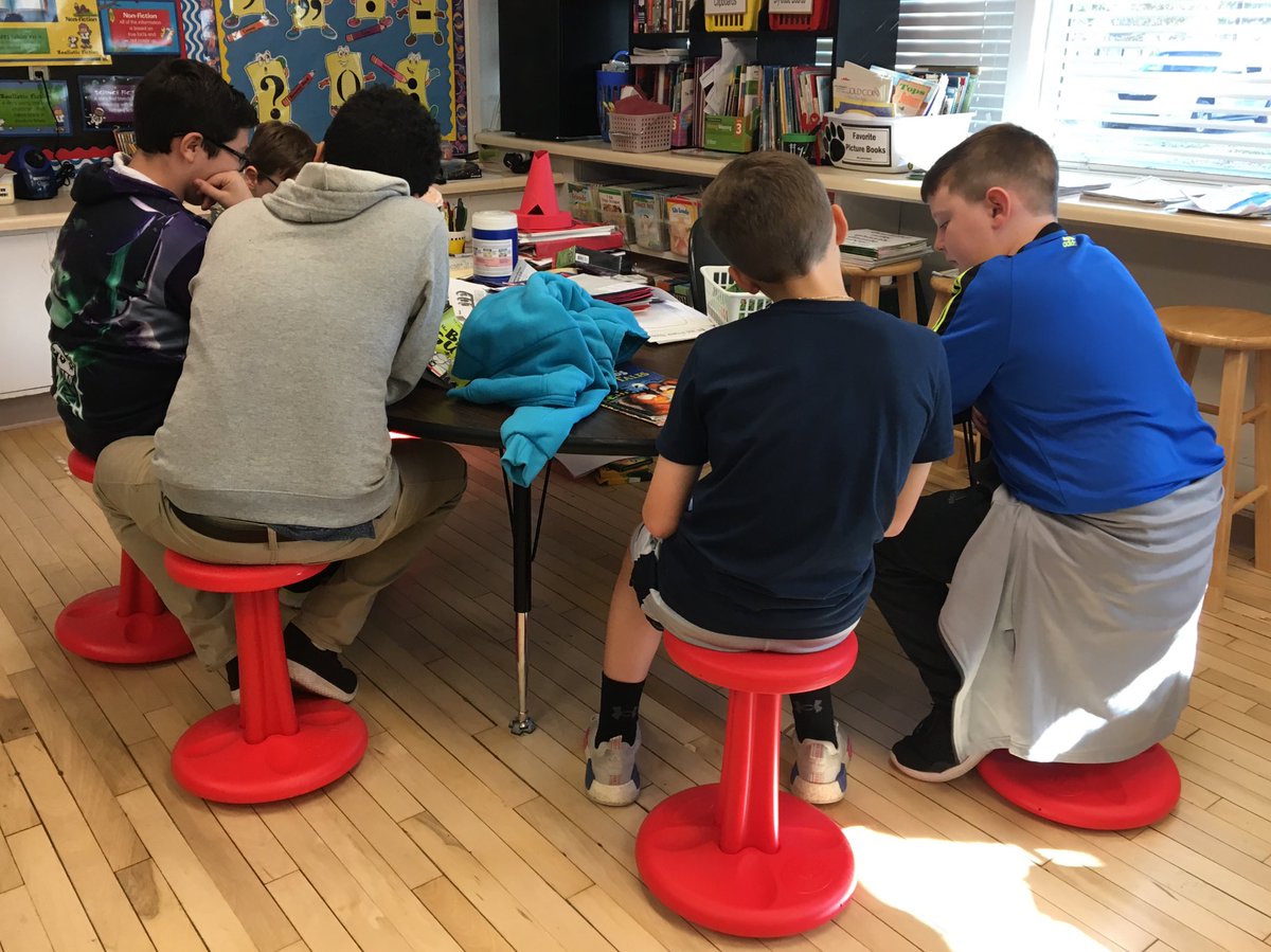 MrsHworth3's tweet photo. Thanks to the CCS Foundation for our new Kore wobble chairs! They were occupied all day as we were reading! @wescullman @PrincipalPage @CullmanSuper @BOECullmanCity #CCSF #grant #focusonreading #cool https://t.co/g0e4M1SAng