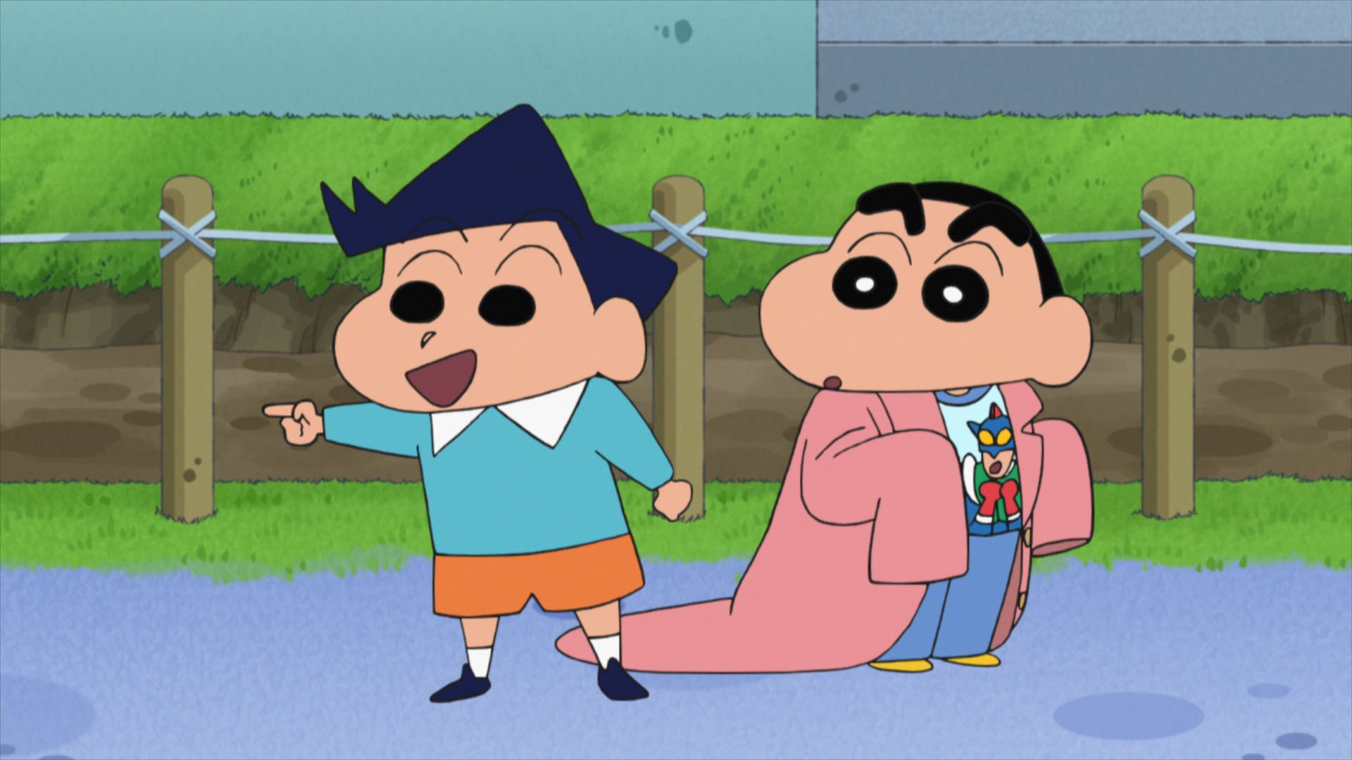クレヨンしんちゃん 公式 このあと夕方４時３０分からは シロに赤ちゃん誕生 アクション仮面の光るパジャマ を買ってもらったしんのすけ パジャマが光るのを見たいのだが まだ昼間なので光らない 光るパジャマが見たいゾ 他に シロが毛玉だゾ