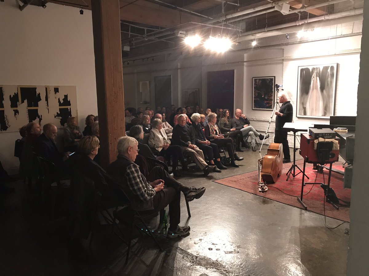 Thanks to Edward Epstein <a href="/Gallery345/">Gallery 345 Toronto</a> for hosting tonights concert. We presented our latest repertoire: MONK &amp; MANCINI.
#fullhouse. <a href="/Paulnovo/">Paul Novotny (Bassist)</a>  &amp; <a href="/robibotos/">ROBI BOTOS</a>  #lookahead