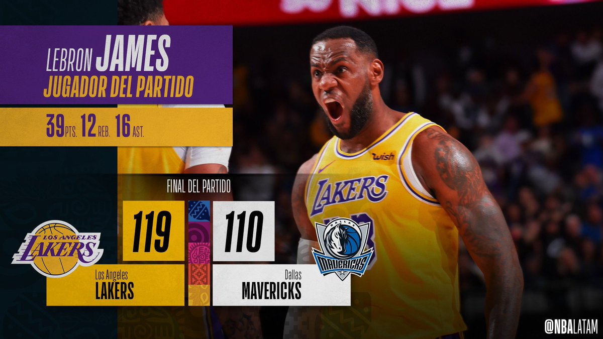 NBALatam's tweet image. 🔥 @LosLakers se quedan con un PARTIDAZO 🔥

👑 LeBron James imparable consigue su triple doble 👑

#LakeShow