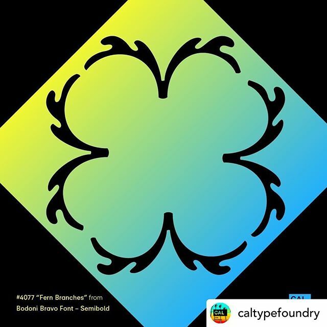 Bodoni ornament via <a href="/caltypefoundry/">California Type Foundry</a> ift.tt/2JHAI7k