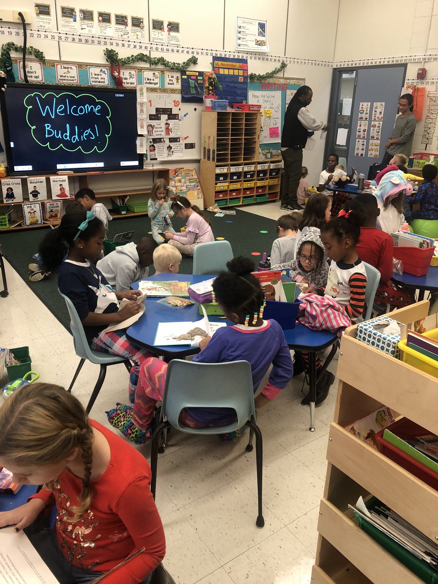 Forming relationships through class buddies! First and third grade students met to share and read their favorite stories! 📚We can’t wait to share our learning with our buddies! <a href="/TheBeemTeam/">Nichole Beem</a> <a href="/BinghamEagles/">Bingham Farms Eagles</a> #firstgrade #readingbuddies #pajamaday #lovetoread