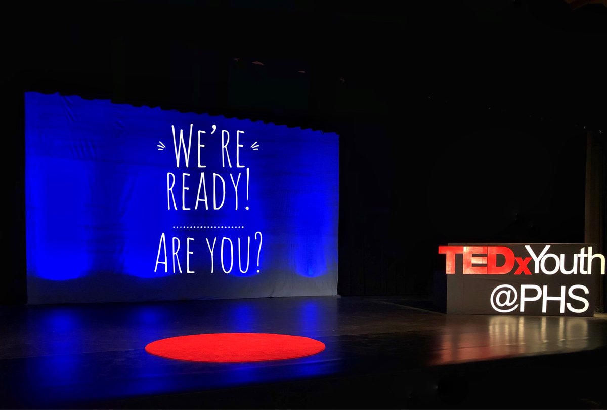TEDxYouthPHS1's tweet photo. Weโre ready! Are YOU?
#hiddenamongus
#TEDxYouthPHS
#hornetpride https://t.co/3lqmpWTP5s