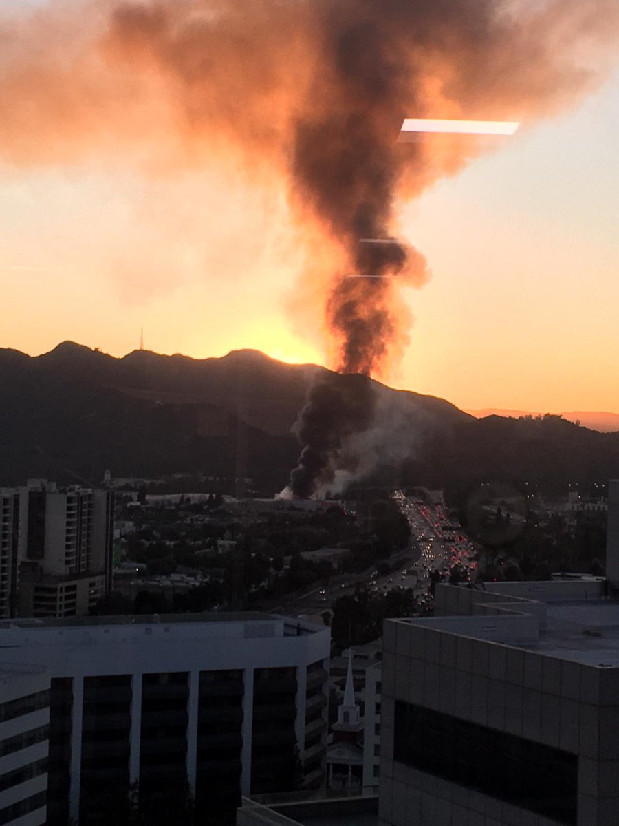 The GFD is currently assisting the @losangelesfiredepartment on a fire at the Recycling Yard on Doran St. In Atwater Village. Please stay clear of this area. #mygfd #MyGlendale
