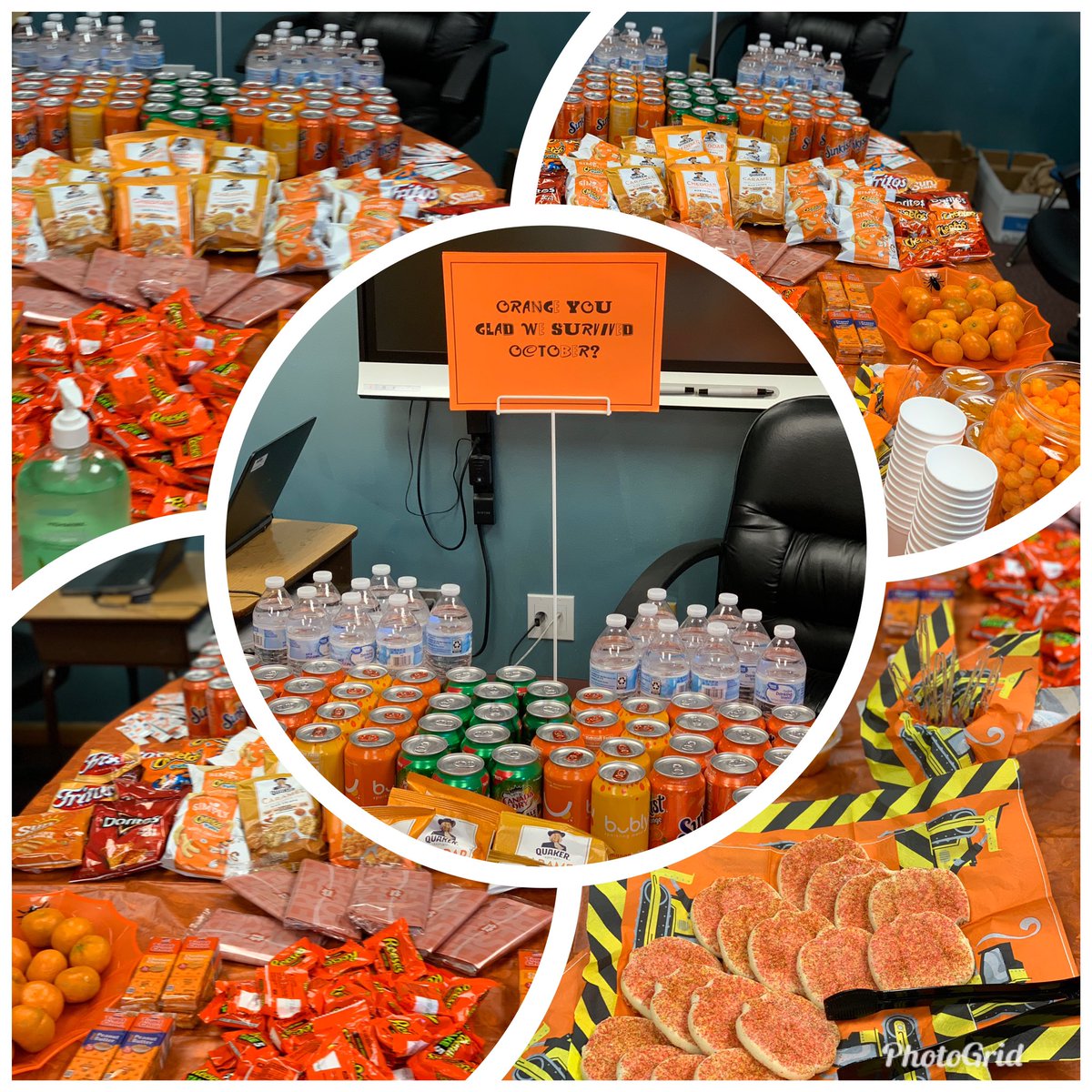 We had a rough October so I shared a little happiness with my staff!