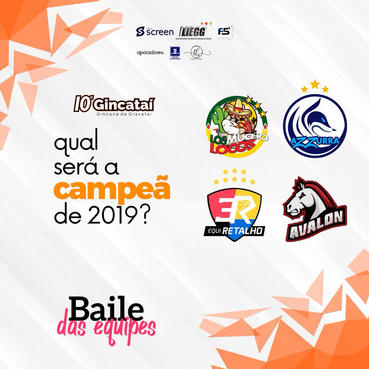 Chegou o mês da Gincataí, desejamos boa sorte a todas equipes! Dia 9 o Paladino vai ficar pequeno... 🔥