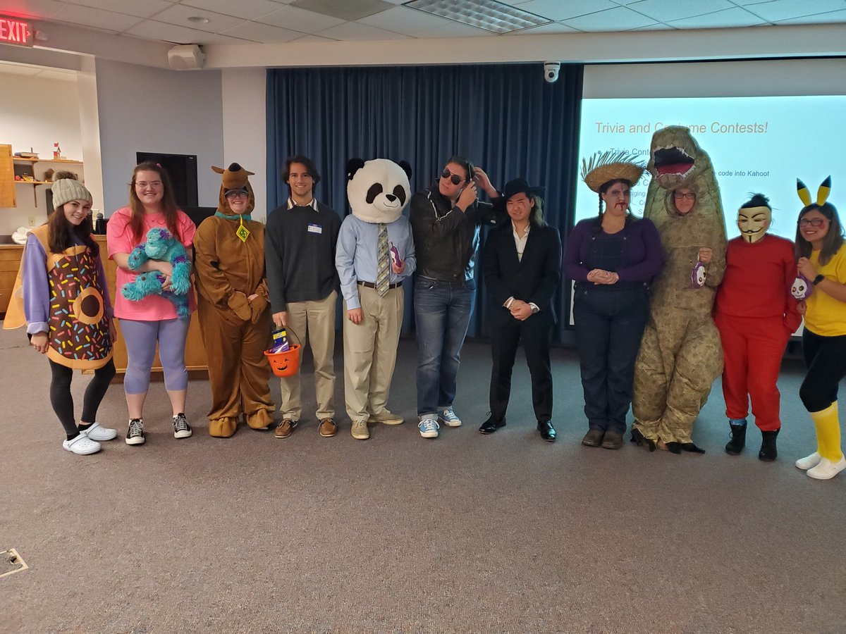 What an AWESOME meeting with some AWESOME trivia and some AWESOME costumes