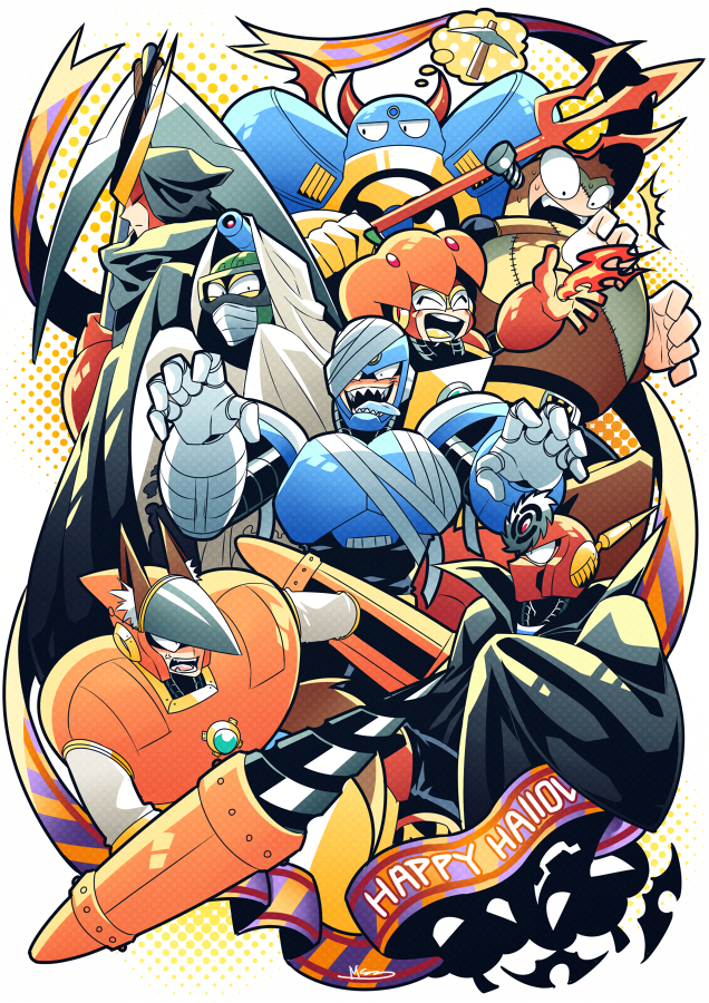 歴代のハロウィン絵を並べてみた