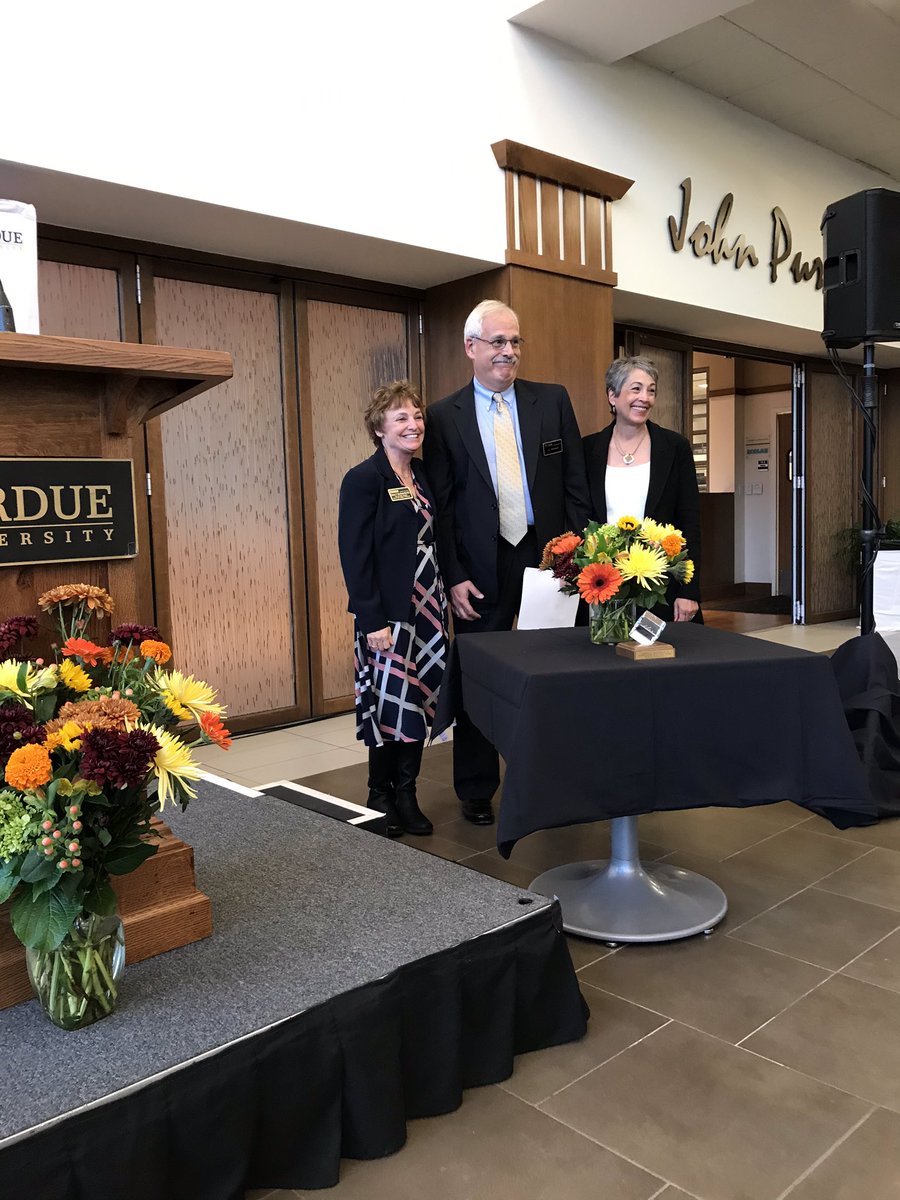 Honored to receive the Purdue College of Education Distinguished Education Alumni Award.  Great to back on campus!