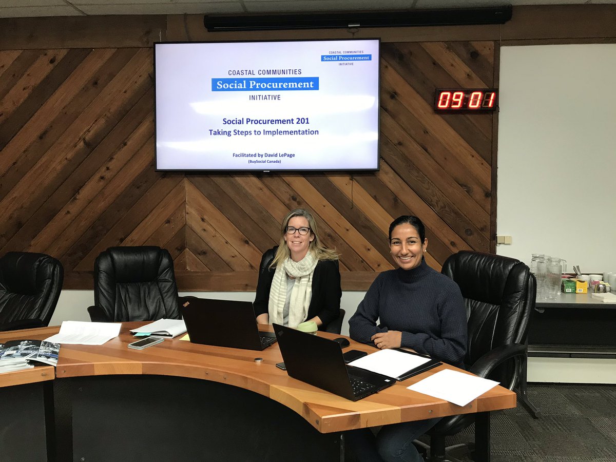 Josie_Osborne's tweet photo. A day well spent exploring all the opportunities that #socialprocurement can bring to @TofinoCA & @ACRDgov by spending tax $ to maximize community benefit! Big thanks to @BuySocialCanada @scalecollab. We’re proud to be members of https://t.co/Y50JG9F54r. #community #bcpoli https://t.co/eW8dfCcogt