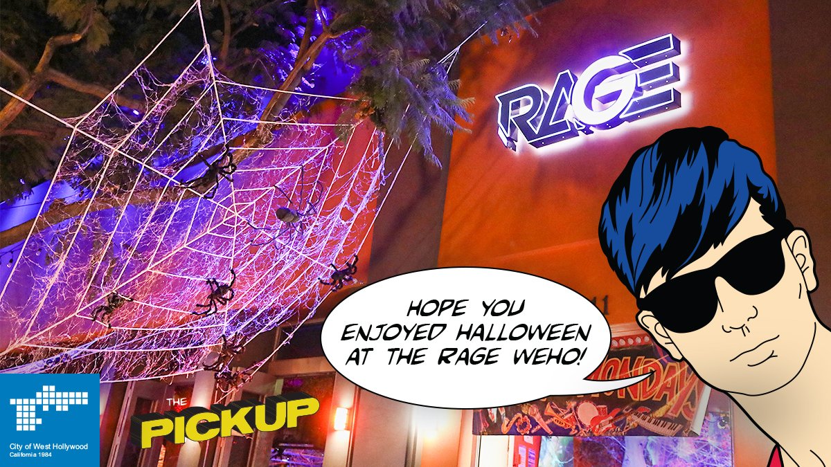 WeHoPickUp's tweet photo. The party’s not over yet – take my #PerkCard to @therageweho for 1/2 off a regular price drink till 11 PM!
@WeHoPickUp https://t.co/QPyLsx2qhj