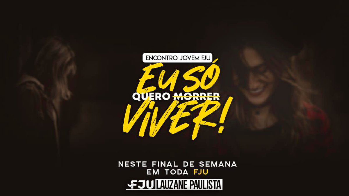 JuliaBa02087697's tweet photo. Acredite mesmo quando tudo estiver perdido, você não é um caso perdido!
#EuSoQueroViver 
#FJUSP 
#FJUlauzanepaulista https://t.co/iXPy8DNPqD