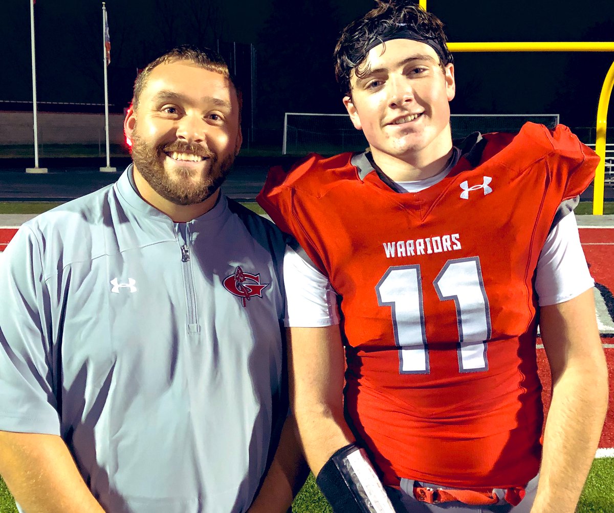 CoachOhnmeis's tweet photo. Super proud of @jarred_re and all his accomplishments this year. Asked to switch positions senior year and come play D-Line. Dude was a playmaker for us! Will be hard to replace his motor, willingness to be coached, and leadership. https://t.co/Lb04nfmymB