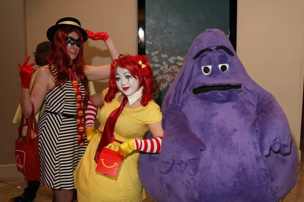 This one barely counts, but the creator said it was grimace x furby, so in the thread it goes
