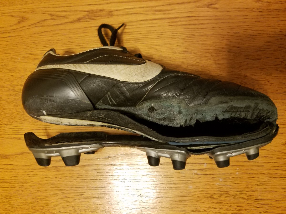 Science hard, then play hard. CU Biomechanics intramural soccer team takes a 7-3 win (Civ. E. &amp; Aerospace were good opponents). But there were casualties 😭. My trusty boots couldn't hang. Had them since '08. <a href="/Nike/">Nike</a> any old Tiempos in storage you need to get rid of? #olderisbetter