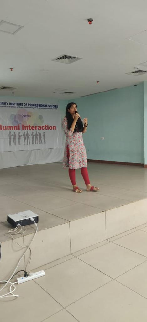 TrinityDwarka's tweet photo. Trinity Institute of Professional Studies invited its alumna Ms. Manisha Sharma from BCA, batch 2009-2012 to the campus for an Alumni on 1st November 2019. Ms. Manisha Sharma is currently working as a Corporate Trainer and Developer at Accenture.
#TIPS #TIPSAlumni #trinitydwarka https://t.co/BbQLCGVXGh