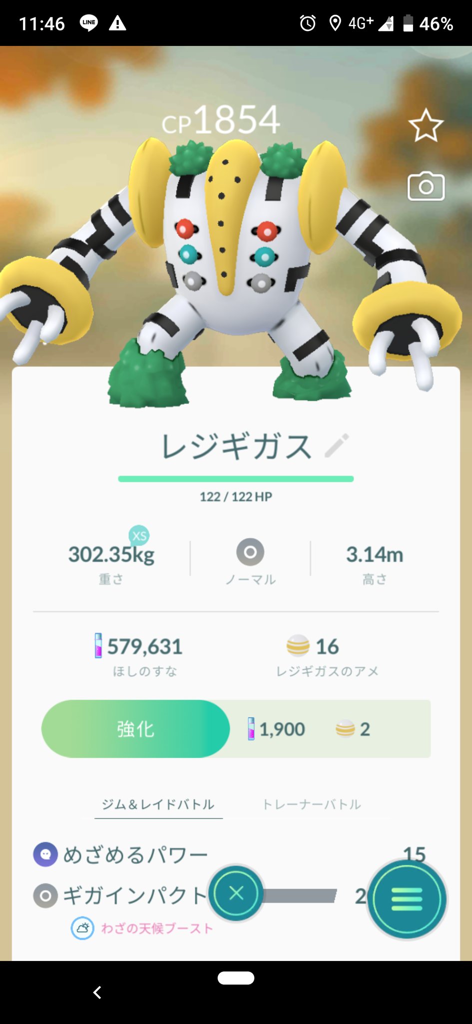はいひろーす ポケモンgo レジギガス レジギガスゲット T Co J2ctloqikq Twitter