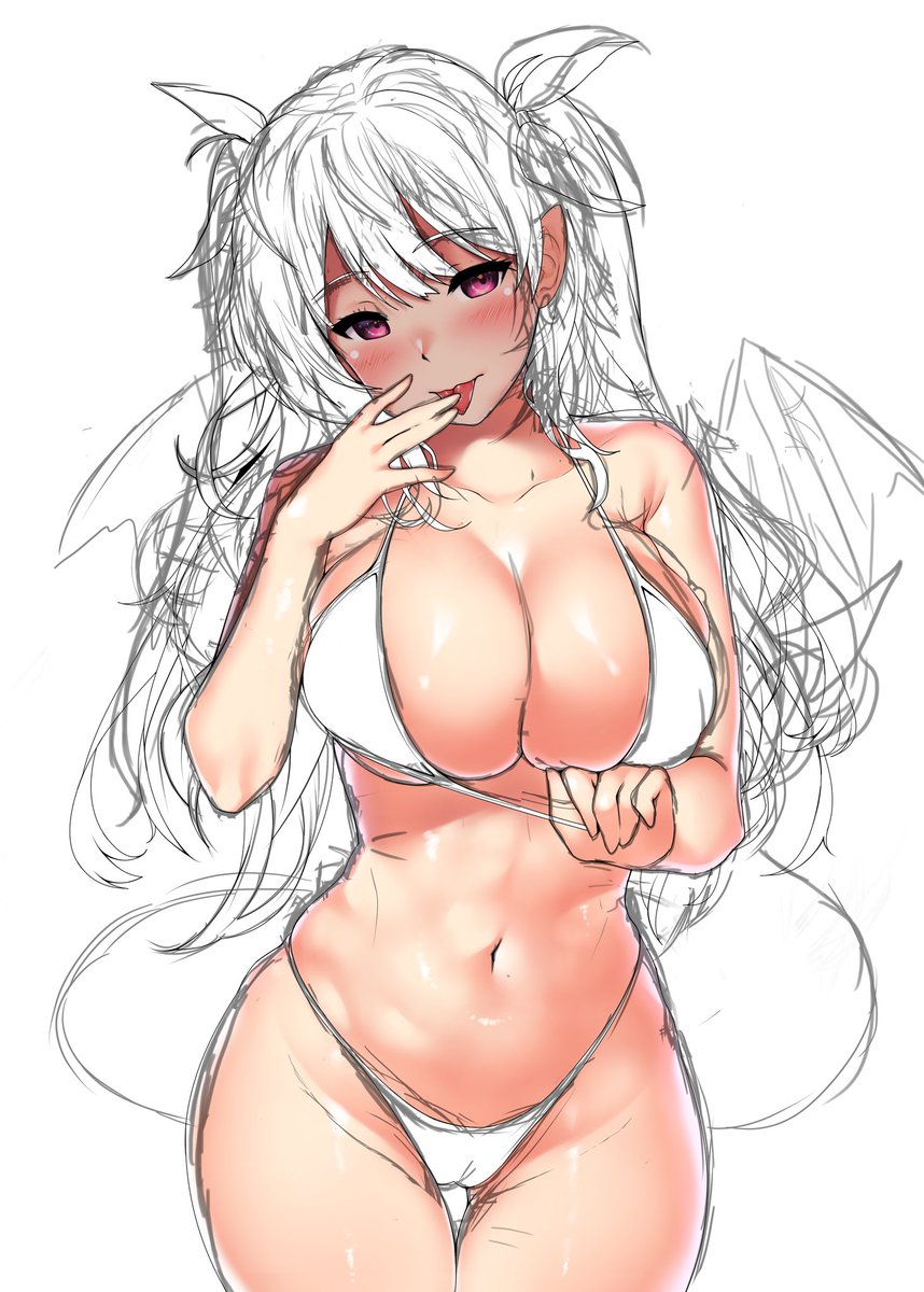 ハロウィン気分が抜けないのでサキュバス描いてます😈🎃
明日あげますね 