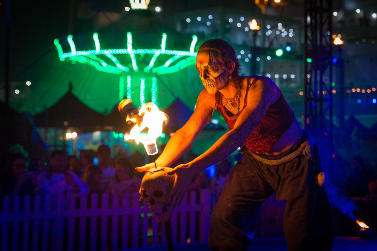 The witching hour has arrived. There's only one day left to raise hell with our monsters, join us Saturday and close out #DarkHarbor2019 with a bang!