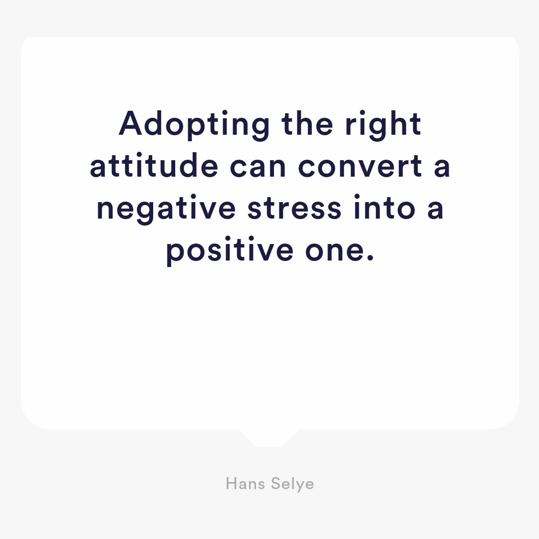 Adopting the right attitude can convert a negative stress into a positive one. 

#achieve #dream #practice #succeed #inspirational #aptitude #tests #work #study #gethired