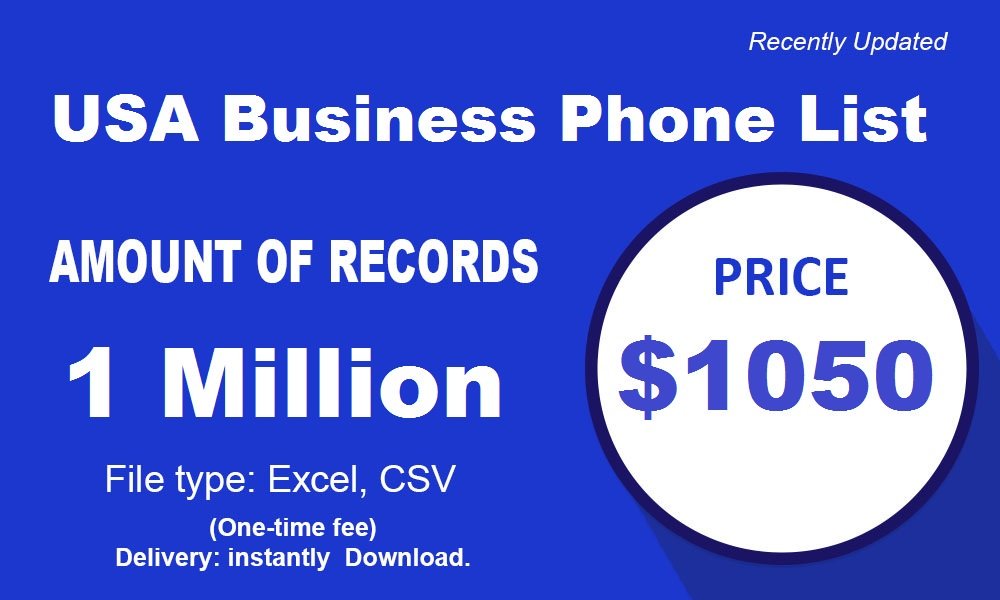 KhanaMonir's tweet image. USA business phone #numberlist include all the America business contact cell phone numbers list. You can use USA B2B phone list for your business sms marketing or cold calling campaigns. All is valid and updated cell phone number list. 
ow.ly/mlLY50wZTJo