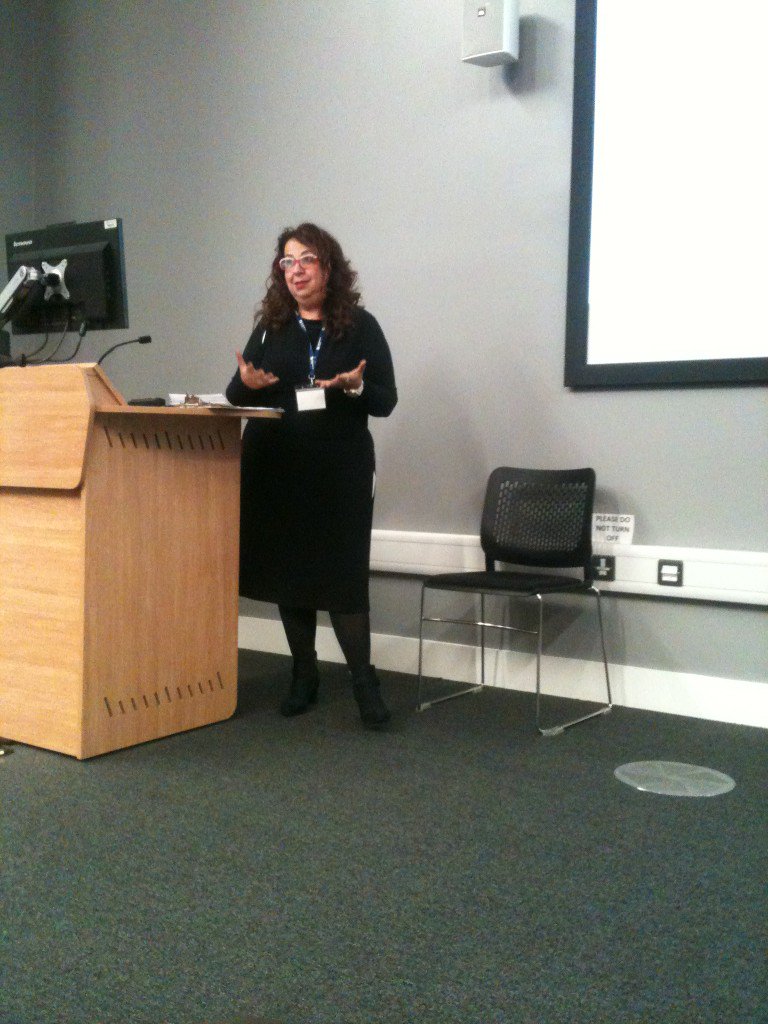 Big_Brum's tweet photo. Dr Eleni Kanira opening the @DemoDram conference in Birmingham @MyBCU https://t.co/IHSVhSeBWN