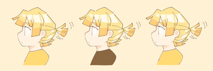 かずのこさんがTwitterに投稿した我妻善逸(鬼滅の刃)のイラスト。