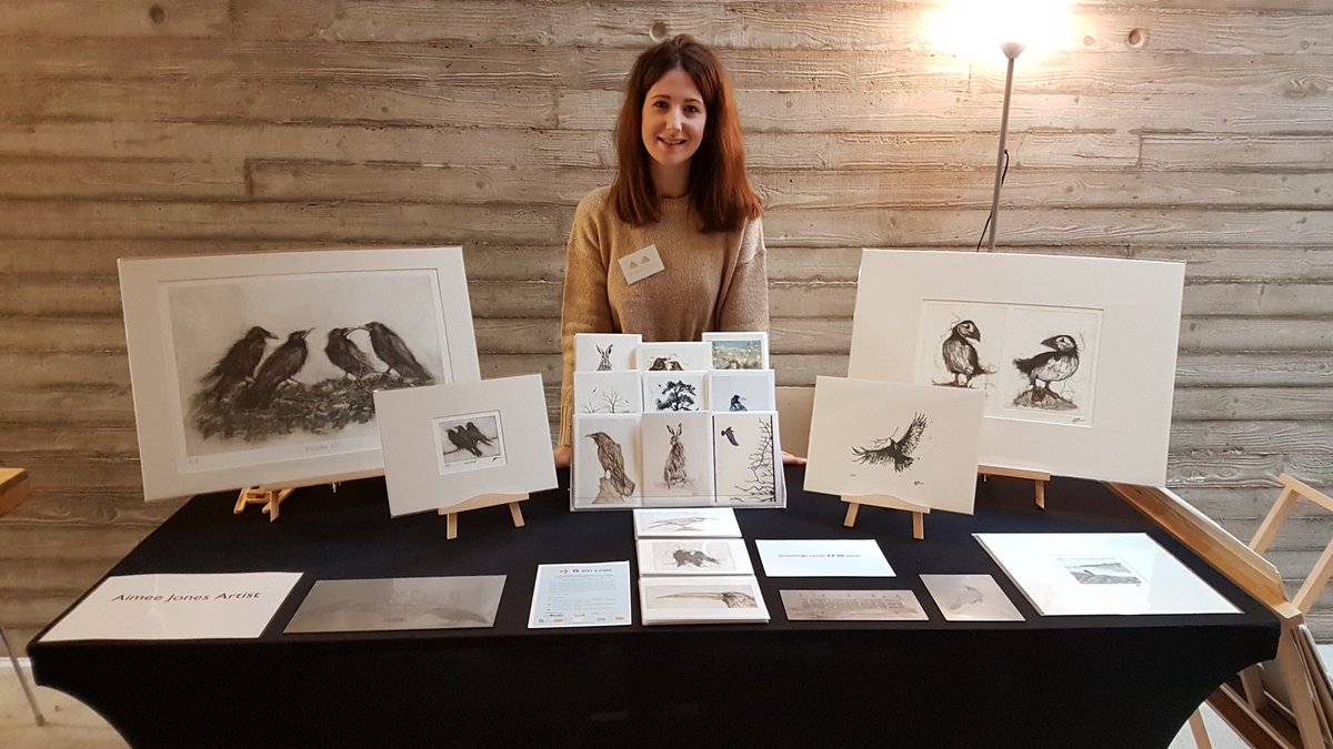 AimeeJArt's tweet photo. Here it goes! Open from 10.30am - 5pm. Pop in and say hello if you're about 😊

#mostyngallery #mostyncraft #NWcraft #craftfair #printmaker #artist #fair #sales #stall #relief #intaglio #editions #llandudno https://t.co/Aiil8foejY