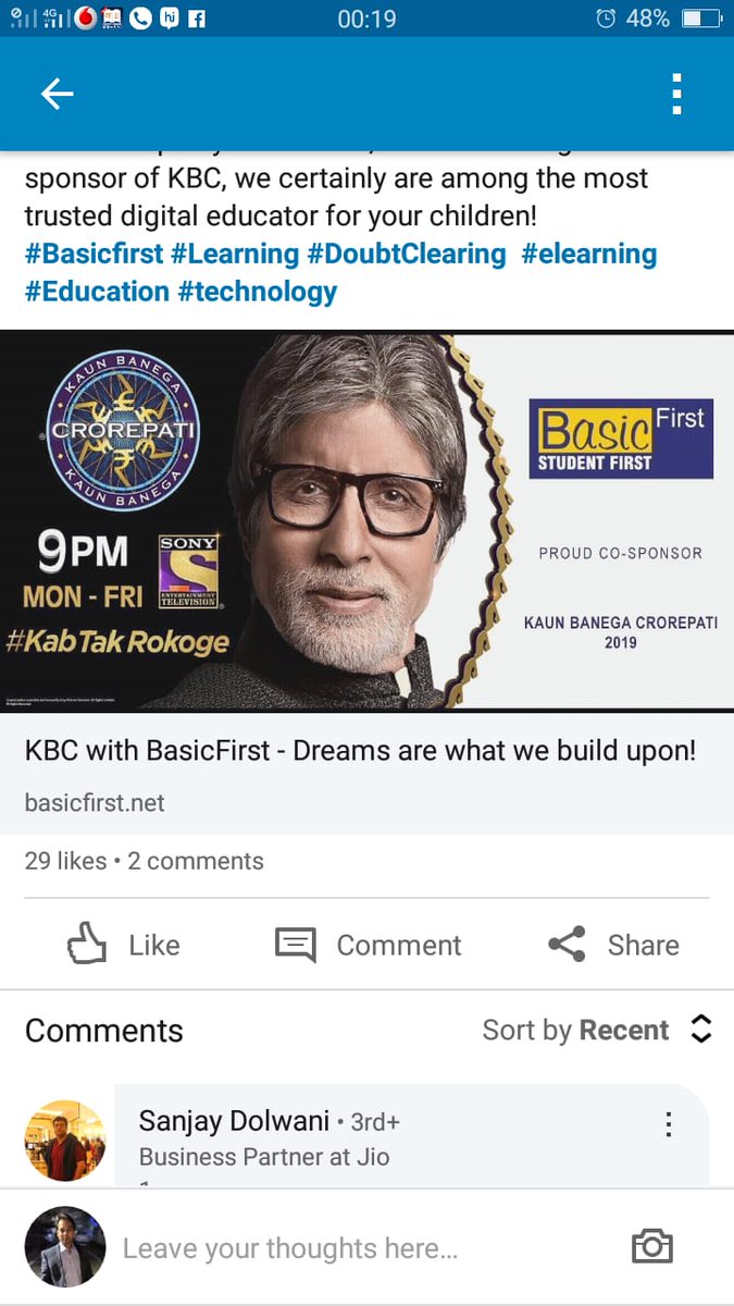 sashish1432's tweet image. #AmitabhBachchan #Sony #basicfirstfraud
Why you all are promoting this company when they are cheating people.They are not paying salary to its employees including sales and hr team.